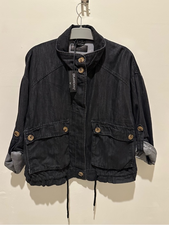 Blank NYC Jackets & Blazers - Blank NYC Black Button-Front oversized Denim Jacket - NWT